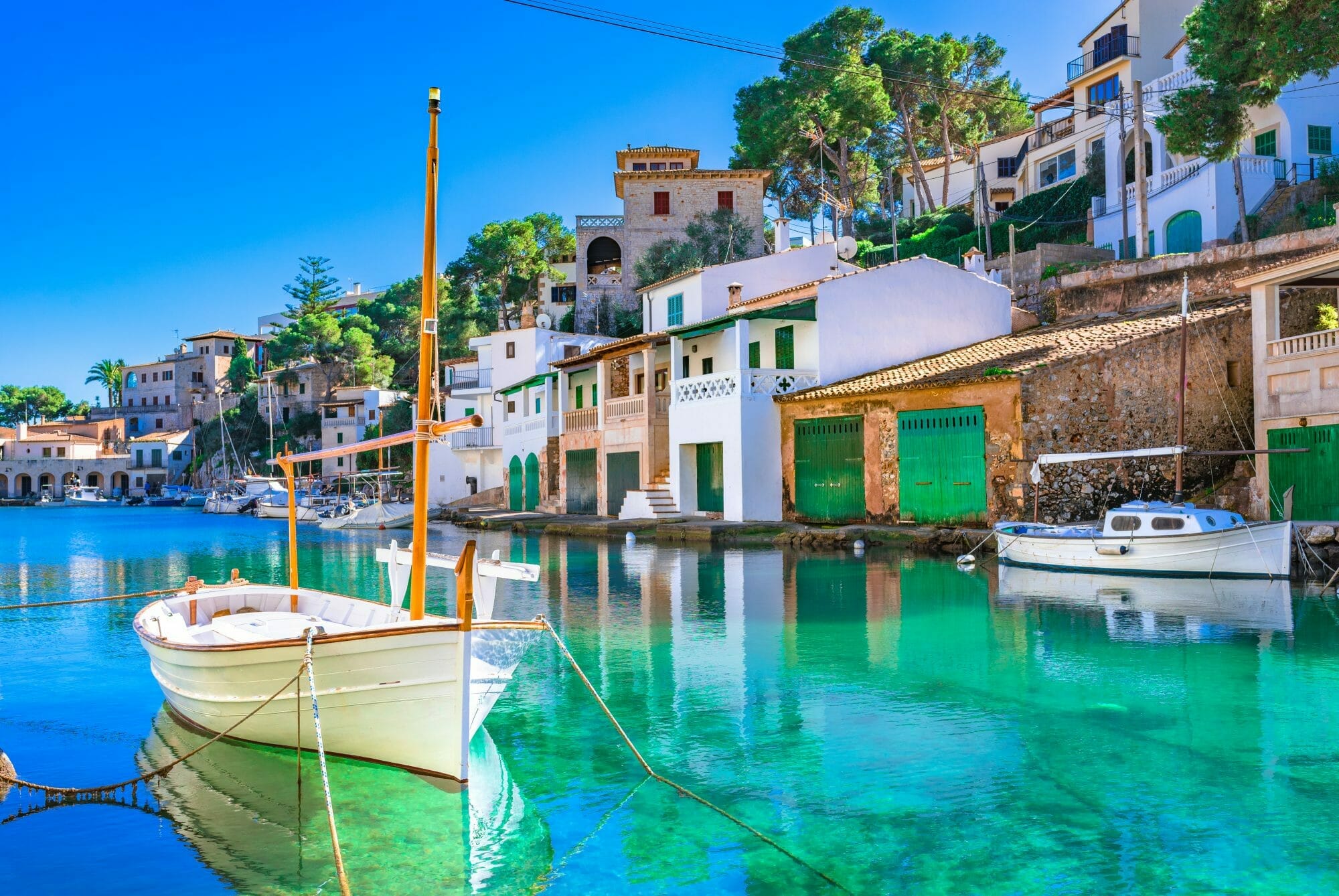Wunderschöner Blick auf Cala Figuera, alten Fischerhafen auf Mallorca